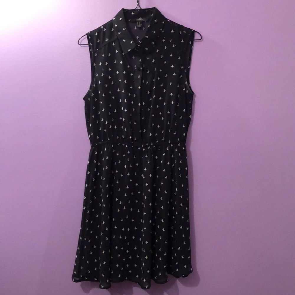 Black skater dress